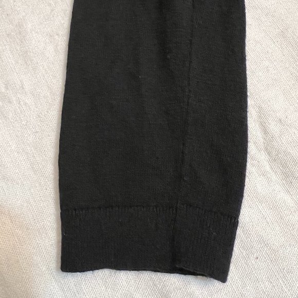 Lauren Ralph Lauren Women's Black Cardigan Dress Long Sleeve Ruffle Size M - Picture 5 of 9